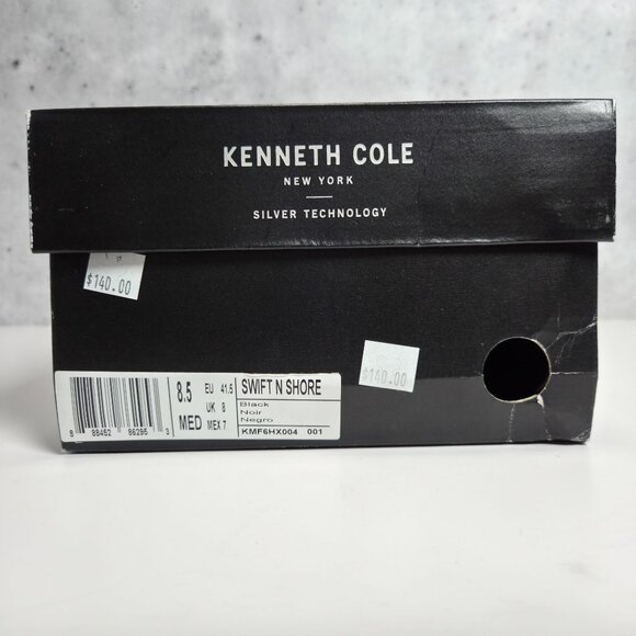 Kenneth Cole Black Swift N Shore Mens Dress Shoes 8.5 M Man-Made Upper - Picture 4 of 9
